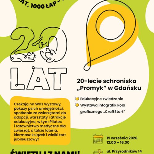 Plakat-20-lecie-schroniska-Promyk_plakat_FINAL2